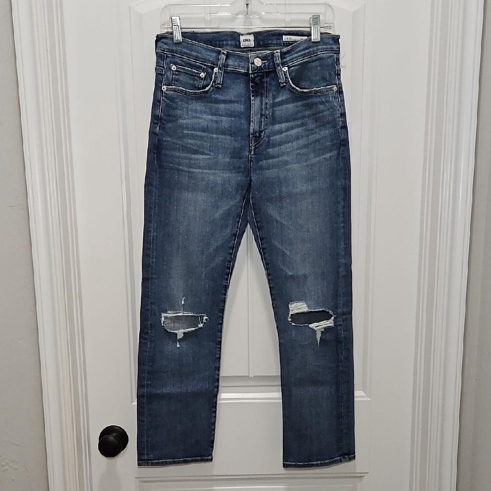 Edwin Elin Crop Straight Leg Denim Jean